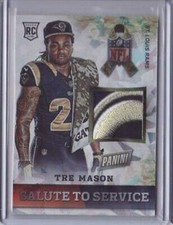2014 Black Friday Salute to Service Logo Patch Cracked Ice #8 Tre Mason 1/25 RC