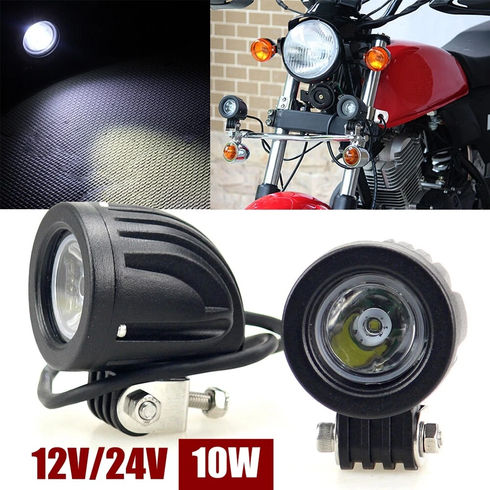 For BMW Handa Yamaha Suzuki ATV Motorcycle Driving Lights Spot LED Fog Lights  - Image 1 of 4