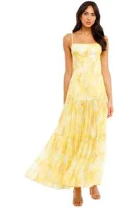 GINGER AND SMART Radiate Yellow Summer Sundress Size 14 AU - Picture 1 of 10