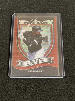 Luis Robert 2021 Panini Chronicles Crusade Ruby Wave Prizm #d /199 White Sox #21 - Image 1 of 2