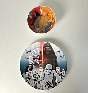 Star Wars Kylo Ren & BB-8 Plates Set of 2 Kohl’s Collection 8.5" & 5" Pre-Owned - Picture 1 of 20