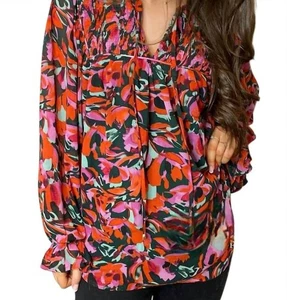Entro Floral Top Size XL - Picture 1 of 5