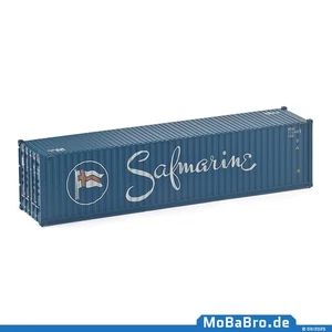 Blauer 40ft Container "Safmarine" in 1:87 (H0) - Picture 1 of 3
