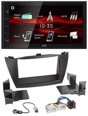 JVC USB Bluetooth MP3 DAB 2DIN Autoradio für Hyundai ix35 (2010-2013) - Bild 1 von 4