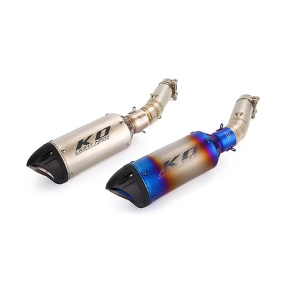 For Honda CBR500R CB500X CB500F 2013-2015 Exhaust Middle Pipe Slip On 2" Muffler - Image 1 of 4