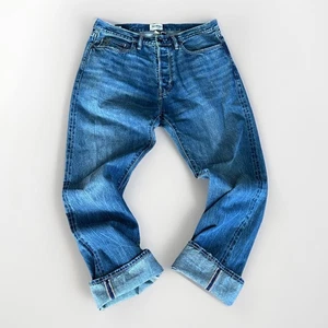 Todd Snyder Selvedge Jeans Herren 32x32 blau Denim Class Fit Redline Button Fly - Bild 1 von 12