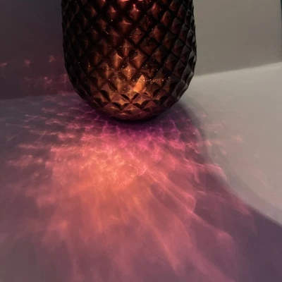 C. 1880 Victorian amethyst Christmas Fairy Tea Light With Quilted Diamond Design - Image 1 of 4