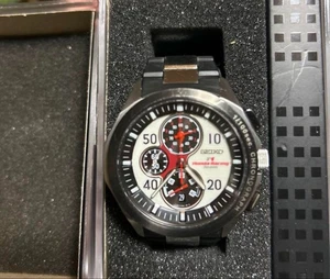 Seiko Honda Racing 2007 Chronograph Watch White Black Dial Quartz Limited Model - Picture 1 of 6