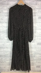 Forever New Daniella Midi Dress size UK6 Black/Brown (AR114F16) - Picture 1 of 19