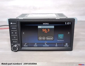 2018 2019 NISSAN SENTRA VERSA TOUCH SCREEN FM XM RADIO RECEIVER 2591A-5UD0A OEM - Picture 1 of 7