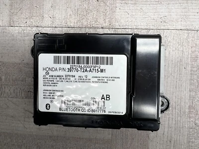 🔰2013 2014 2015 Honda Accord Audio Bluetooth Unidad de control 39770-T2A-A514-M1 Foto 1 de 3