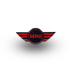 MINI Gen 2 R56 R55 R57 Cooper S JCW Volante Burbuja Insignia Gel Superposición Rojo - Imagen 1 de 2