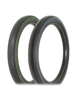 RALSON 20 X 2.125 GREEN & BLUE LINE SLICK BICYCLE TIRE, S-2 RIM, SCHWINN STYLE. - Picture 1 of 1