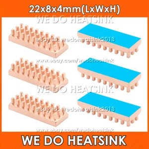 22x8x4mm Pin Fins Miedziany radiator Chłodnica chłodnicy do chipsetu VGA GPU DIP IC - Zdjęcie 1 z 7