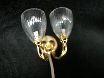 Heidi Ott #YL2085 Dollhouse Miniature 1:12 Scale Wall Lamp  - Image 1 of 4