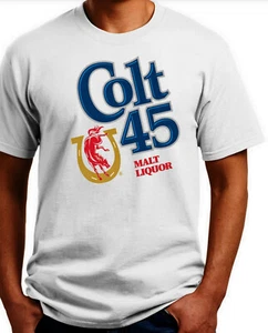 Camiseta de licor de malta Colt 45. Gris, caqui, blanca, amarilla. S-3X envío gratuito a EE. UU. - Imagen 1 de 5