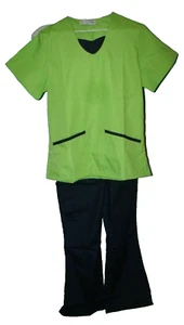 Natural Uniforms Green Blue Scrub Top and Bottom Set Size XS NWD - Picture 1 of 11