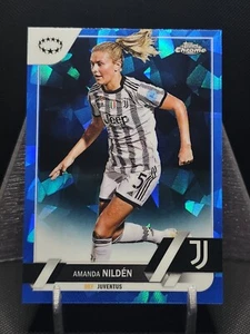 2022-23 Topps Chrome Sapphire Women’s UCL Amanda Nilden #67 Juventus - Picture 1 of 2