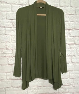 XL/1X/2X New Rich Olive Green Cardigan Sweater Top Jacket Blazer Tee - Picture 1 of 12