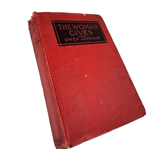 The Woman Gives 1916 Owen Johnson A Story of Regeneration HB Antique Book    - Picture 1 of 11