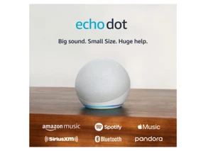 Amazon Echo Dot (5ta Generación) gran sonido vibrante, voces claras, blanco glaciar - Imagen 1 de 5