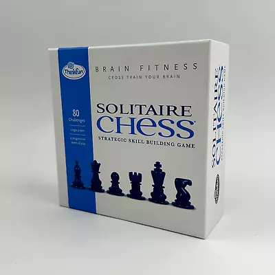 SOLITAIRE CHESS Brain Fitness ThinkFun Strategic Skill Building Game COMPLETE - Image 1 of 4