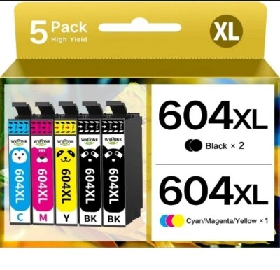 ILLICOENCRE Pack de 5 cartouches compatibles Epson Série Ananas E-604XL sous 48H