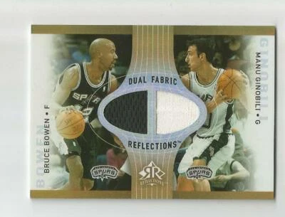 CAMISETA A454 MANU GNOBILI BRUCE BOWEN 2006-07 REFLEJOS ORO 28/50 ESPUELAS RARA Foto 1 de 2