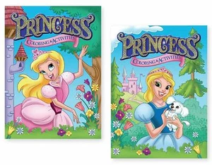 Princess Coloring & Activities Books for Girls Set of 2. Brand New - Picture 1 of 1