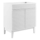 Modway Render 30" Particleboard And Laminate Bathroom Vanity Cabinet In White