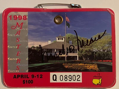 MARK O'MEARA SIGNED 1998 MASTERS GOLF BADGE AUTOGRAPH COA Psa - Image 1 of 4