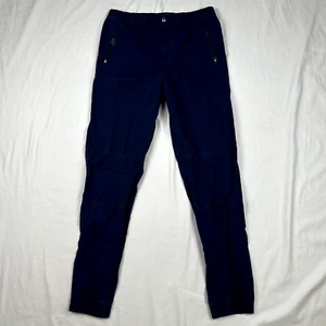 Polo Ralph Lauren Poplin Joggers Youth XL 18-20 Navy Zipper Pockets Tapered Leg - Picture 1 of 9