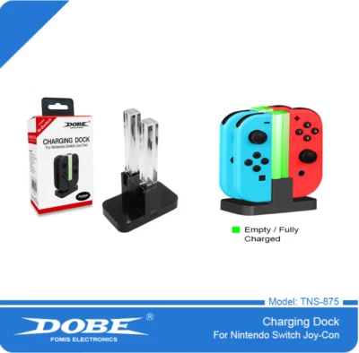 Joy-Con 4-Controller Charging Stand Dock Charger for Nintendo Switch Console AU - image 1 of 4