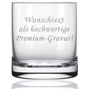 Whiskyglas Trinkglas mit Gravur Wunschtext personalisiert Glas Geschenk graviert - Bild 1 von 6
