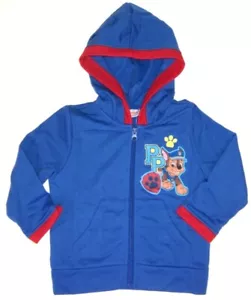 Paw Patrol Toddler Boys Fleece Hooded Full Zip Sweatshirt NWT Size 2T Blue - Picture 1 of 3