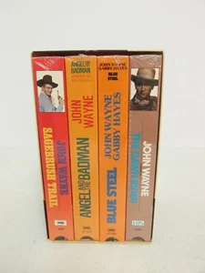 John Wayne Film Fest 4 Classic Movies VHS New Sealed - Gabby Hayes Gail Russell - Picture 1 of 23