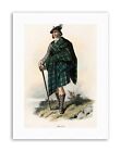 Highland Clan Scotland Tartan Macleod Painting Portrait Canvas Art Print