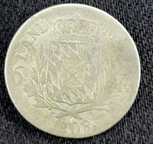 Silver Münze, Bayern, Max. I Joseph, Billon, 6 Kreuzer 1808 - Picture 1 of 2