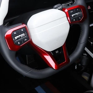 Gloss Red Steering Wheel Frame Cover Trim for Kia EV4 Sportage GT-Line 2026 - Picture 1 of 4