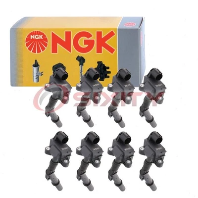 8 pc NGK Ignition Coils for 2013-2019 Mercedes-Benz SL63 AMG 5.5L V8 Spark qz - Image 1 of 4