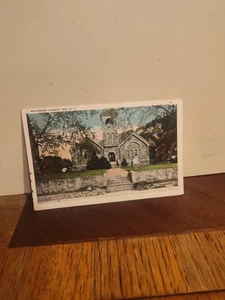 1920s Methodist Church Rye NY Westchester Co Postcard New York Post Mark 1952 - Picture 1 of 4