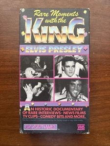 RARE MOMENTS WITH THE KING ELVIS PRESLEY VHS Documentary Contains No Music - Picture 1 of 2