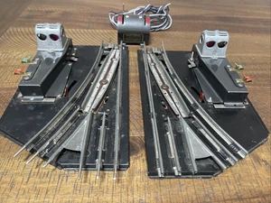 Vintage American Flyer O Gauge 3-RAIL Turnout Switch Right & Left w/ Controller - Picture 1 of 14
