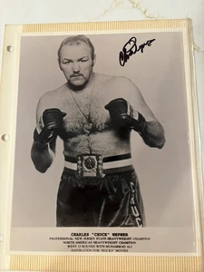 Rare Vintage Chuck Wepner Signed Orginal Promo 8x10 - Picture 1 of 2