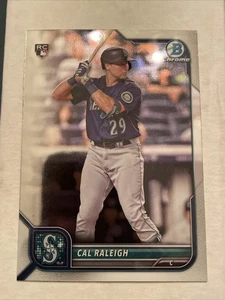 2022 Bowman Chrome Cal Raleigh Rookie #51 Seattle Mariners - Bild 1 von 7