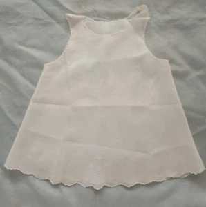 VINTAGE PINK COTTON BABY SLIP ~ PHILIPPINES ~ 1 YEAR - Picture 1 of 1