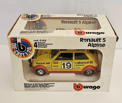 BURAGO ITALIA 0162 RENAULT 5 ALPINE  - 1/24 - ORIGINAL MINT BOX - Immagine 1 di 4