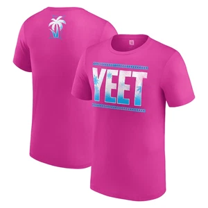 Jey Uso Men's T-Shirt WWE Pink Yeet Graphic T-Shirt - New - Picture 1 of 3