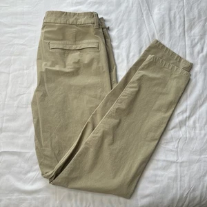 Lululemon Pants Men 33 Commission Novelty Canvas Performance Slim 33x31 Khaki - Picture 1 of 5