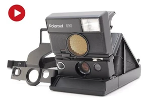 [PROBADO COMO NUEVO] Cámara fotográfica instantánea Polaroid 690 SLR lente de primer plano 1x correa JAPÓN - Imagen 1 de 10